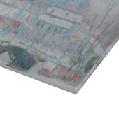 Monet - Noorwegen, het dorp Sandviken in de sneeuw Snijplank (Hoek)