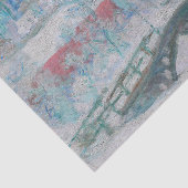 Monet - Noorwegen, het dorp Sandviken in de sneeuw Tissuepapier (Detail)