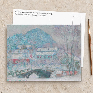 Monet - Noorwegen, Sandviken dorp in de sneeuw Briefkaart