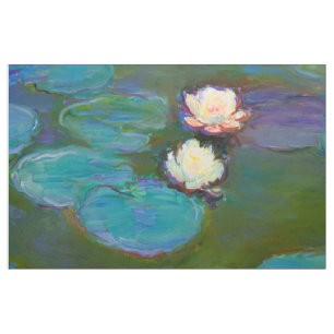 Monet Nympheas (1897-1898) Fine Art Stof