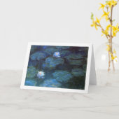 Monet Nympheas Greeting Card Kaart (Gele Bloem)