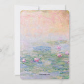 Monet Nymphéas II Annaprashan (Eerste Rijst) Kaart (Achterkant)