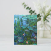 Monet Nympheas Water Lilies Invitaties Kaart (Staand voorkant)
