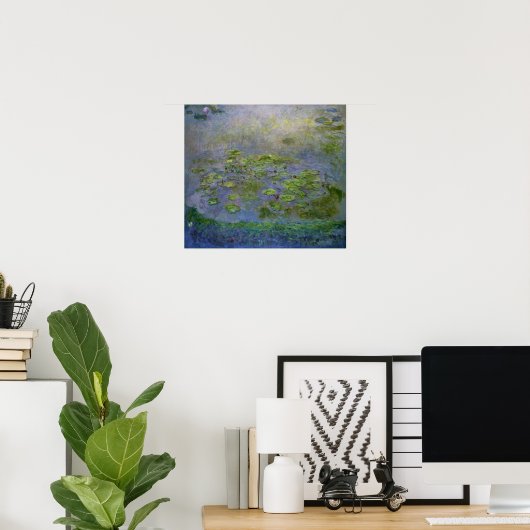 Monet - Nympheas (waterlilies) Poster (Thuiskantoor)