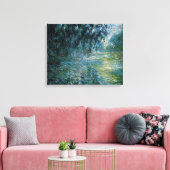Monet - Ochtend op de Seine in de regen Canvas Afdruk (Insitu (Woonkamer))