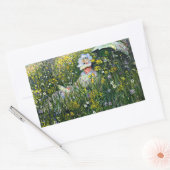 Monet - Op de weide Rechthoekige Sticker (Envelop)
