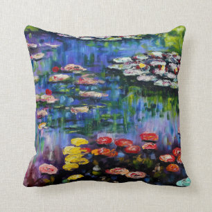 Monet Paarse waterlelies Pillow Kussen