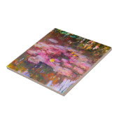 Monet Paarse waterlinie Tile Tegeltje (Zijkant)