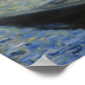 Monet Painting op zijn Studio Boat door Manet Poster (Hoek)