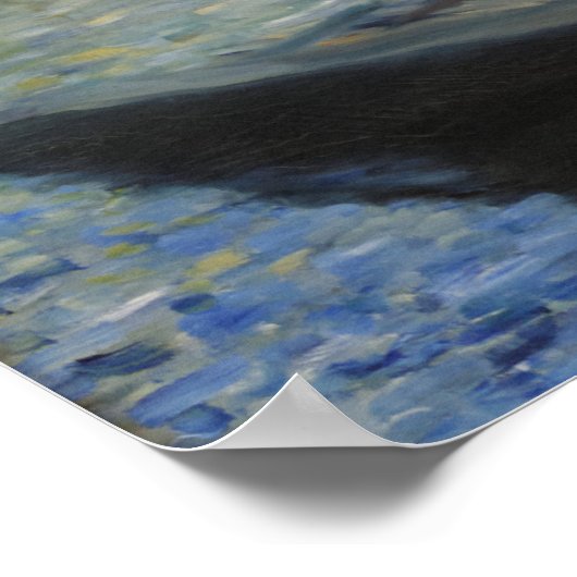 Monet Painting op zijn Studio Boat door Manet Poster (Hoek)