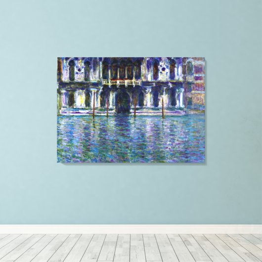 Monet - Palazzo Contarini, 1908 Canvas Afdruk (Insitu (Houten vloer))