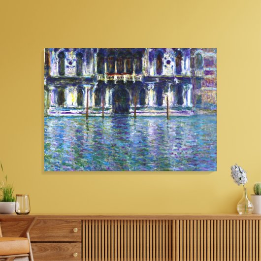 Monet - Palazzo Contarini, 1908 Canvas Afdruk (Insitu (Woonkamer))