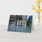 Monet - Palazzo Dario, beroemd schilderij, Kaart (Gele Bloem)
