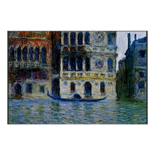 Monet - Palazzo Dario Perfect Poster (Voorkant)