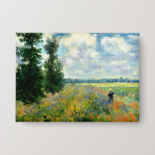 Monet - Papaver veld, Argenteuil Button
