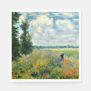 Monet - Papaver veld, Argenteuil Servet