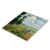 Monet - Papaver veld, Argenteuil Tegeltje (Zijkant)