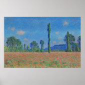 Monet papaver veldeverven poster (Voorkant)