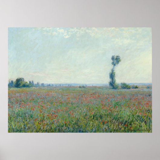 Monet, papaverveld poster (Voorkant)