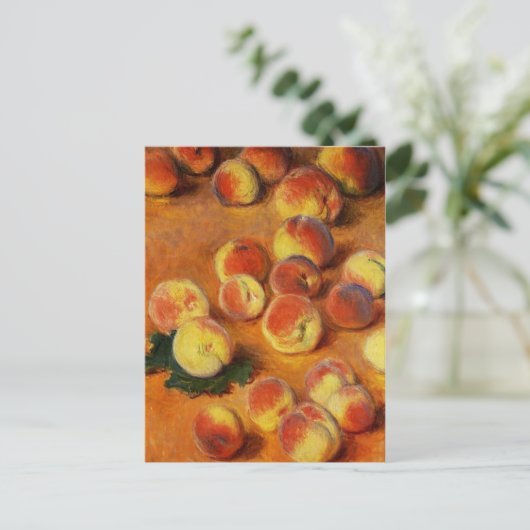 Monet Peaches Briefkaart (Staand voorkant)