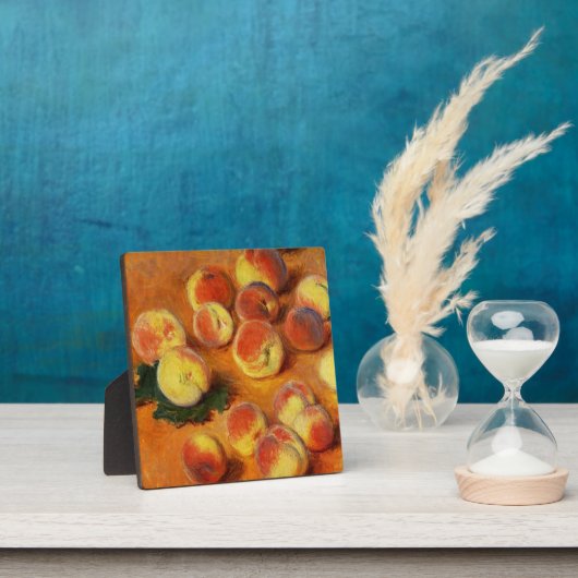 Monet Peaches Plaque Fotoplaat (Insitu)