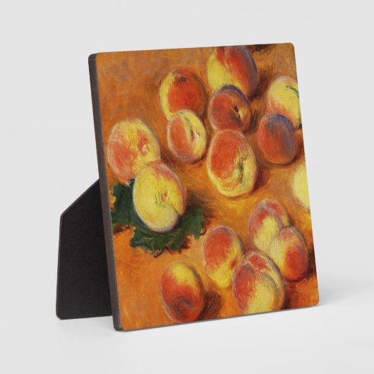 Monet Peaches Plaque Fotoplaat (Voorkant)