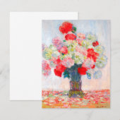 Monet Peonies Bedankkaart (Voorkant / Achterkant)