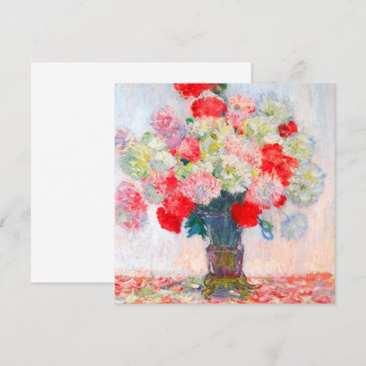 Monet Peonies Kaart (Voorkant / Achterkant)