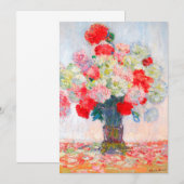 Monet Peonies Kaart (Voorkant / Achterkant)