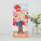 Monet Peonies-kaart (Staand voorkant)