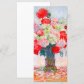 Monet Peonies-kaart (Voorkant / Achterkant)