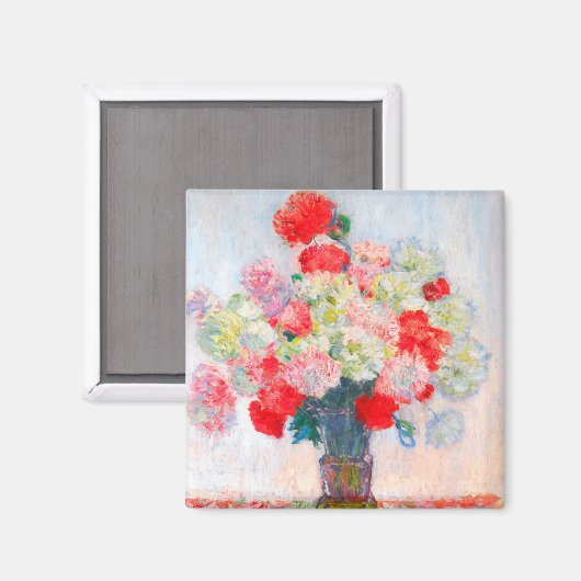 Monet Peonies Magneet (Voorkant / Achterkant)