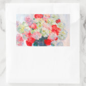 Monet Peonies Rechthoekige Sticker (Tas)