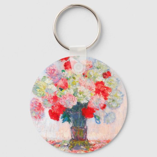 Monet Peonies Sleutelhanger (Voorkant)