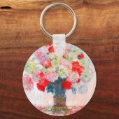 Monet Peonies Sleutelhanger (Voorkant)