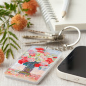 Monet Peonies Sleutelhanger (Voorkant Rechts)