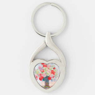 Monet Peonies Sleutelhanger