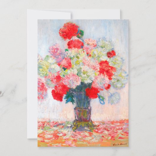 Monet Pioenrozen Aankondiging (Voorkant)