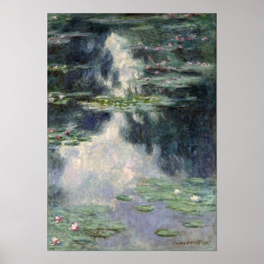 Monet - Pond met waterlelies Poster (Voorkant)