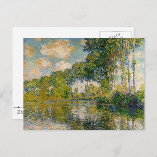 Monet - Poplars aan de oevers van de Epte Briefkaart (Voorkant / Achterkant)