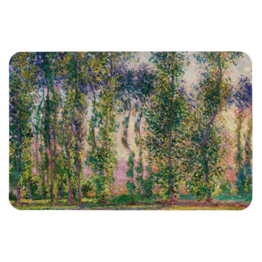 Monet Poplars bij Giverny Magnet Magneet (Horizontaal)