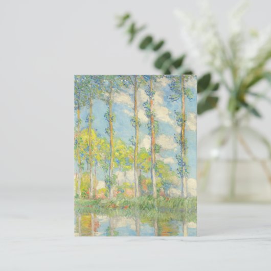 Monet Poplars  landschap Briefkaart (Staand voorkant)