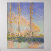 Monet - Poplars Poster (Voorkant)