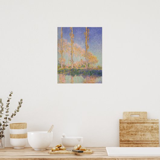 Monet - Poplars Poster (Keuken)
