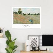Monet Poppie Fields Poster (Thuiskantoor)
