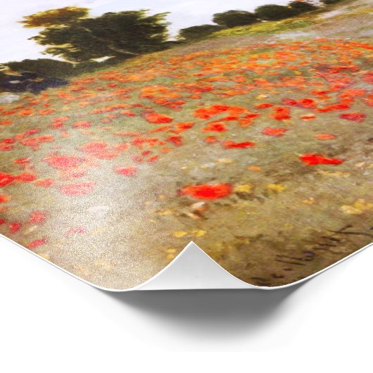 Monet Poppies Foto Afdruk (Hoek)