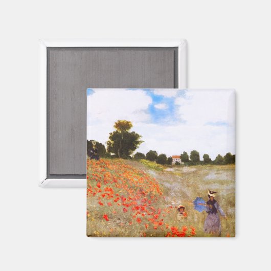 Monet Poppies Magneet (Voorkant / Achterkant)