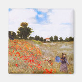 Monet Poppies Magneet (Voorkant)