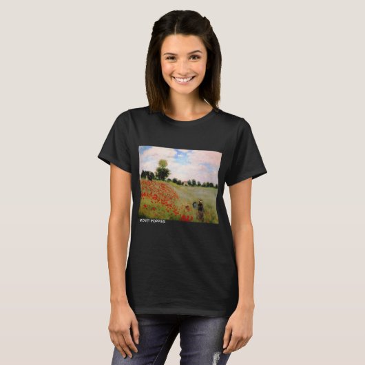 Monet Poppies T-shirt (Voorkant volledig)