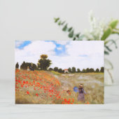 Monet Poppies-uitnodigingen Kaart (Staand voorkant)